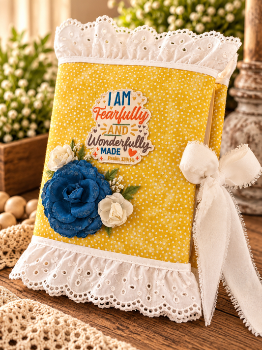 Fearfully and Wonderfully Made Handmade Bible Cover