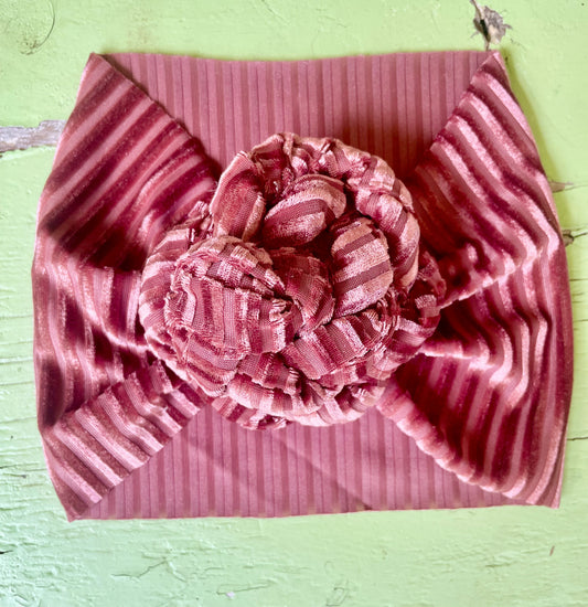 Mauve Ribbed Velvet