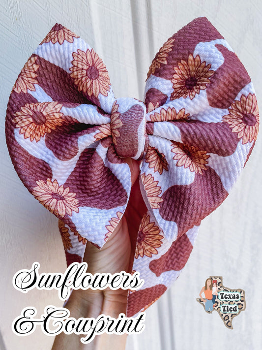 Sunflower Cowprint